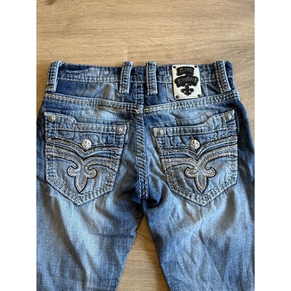 "Rock Revival" (Loic-Slim Boot) Jeans. Men's Size: W31x26 - Picture 9 of 10